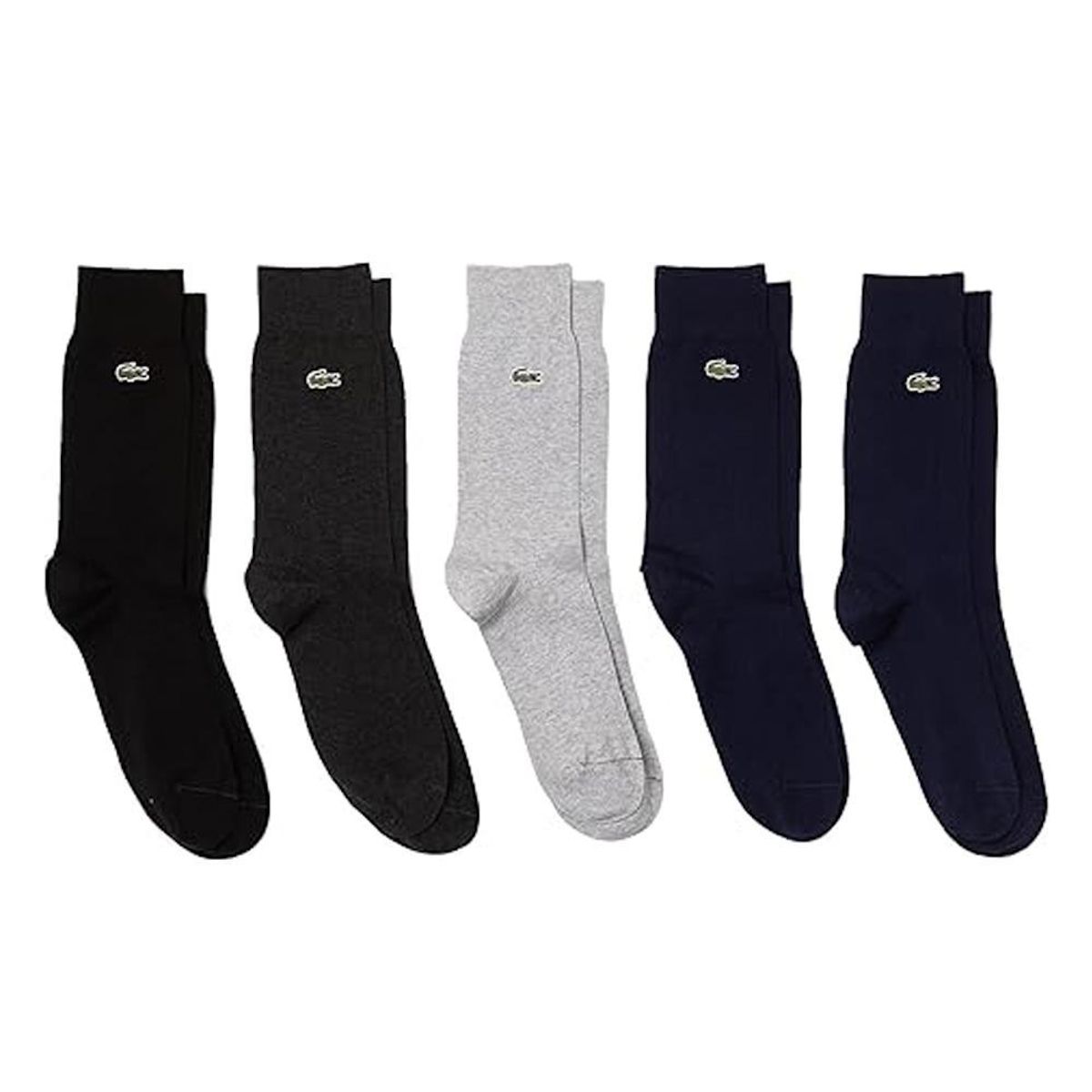 Lacoste X5 Paires de Chaussettes Gris/Noir Homme Lacoste Socks