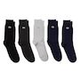 Voir la diapositive 1 : Lacoste X5 Paires de Chaussettes Gris/Noir Homme Lacoste Socks
