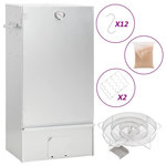 VIDAXL Fumoir a four a BBQ generateur de fumee froide acier galvanise