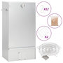 Voir la diapositive 1 : VIDAXL Fumoir a four a BBQ generateur de fumee froide acier galvanise