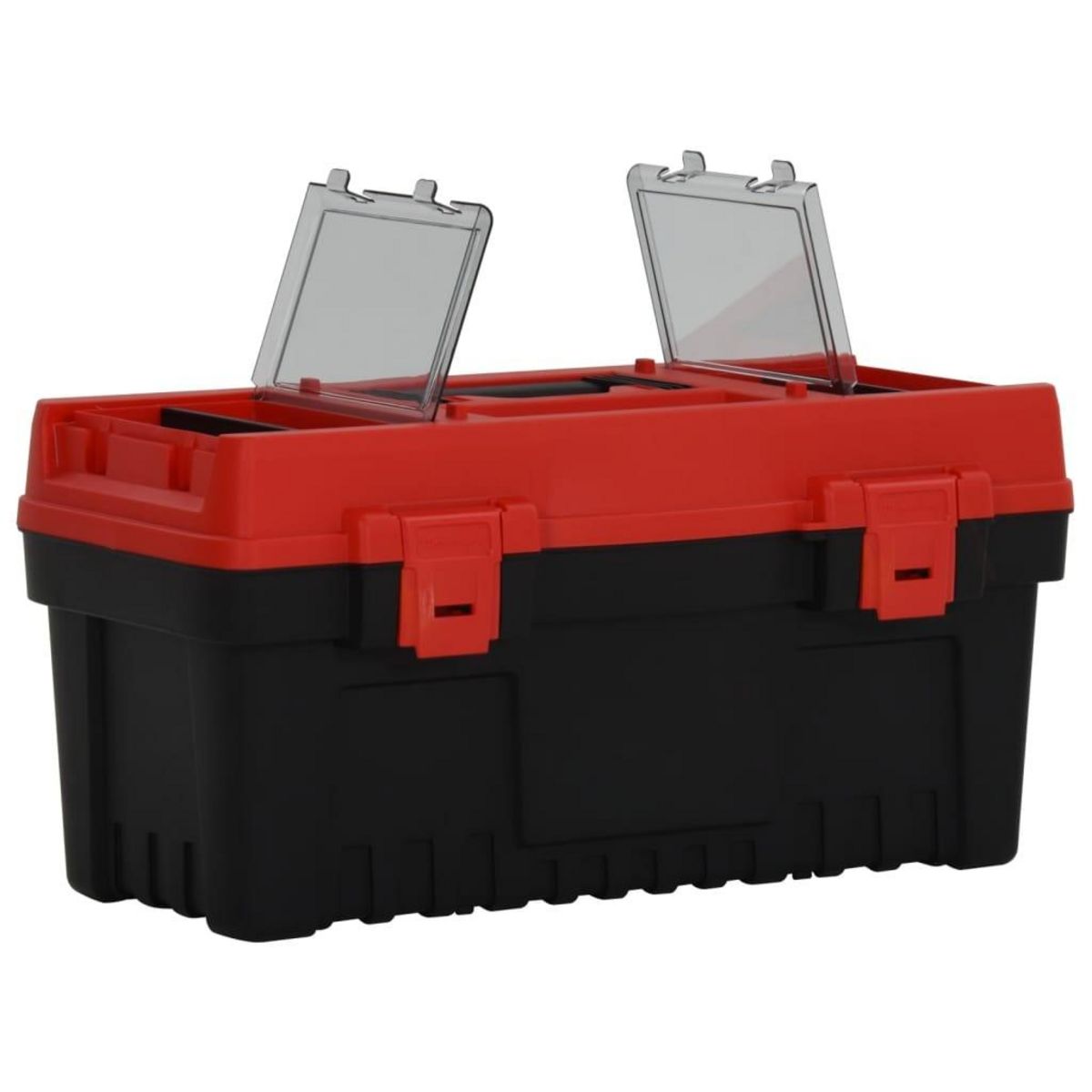 VIDAXL Ensemble de boîte a outils 2 pcs Noir et rouge Polypropylene