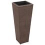Voir la diapositive 4 : VIDAXL Lits sureleves de jardin 3 pcs Resine tressee Marron