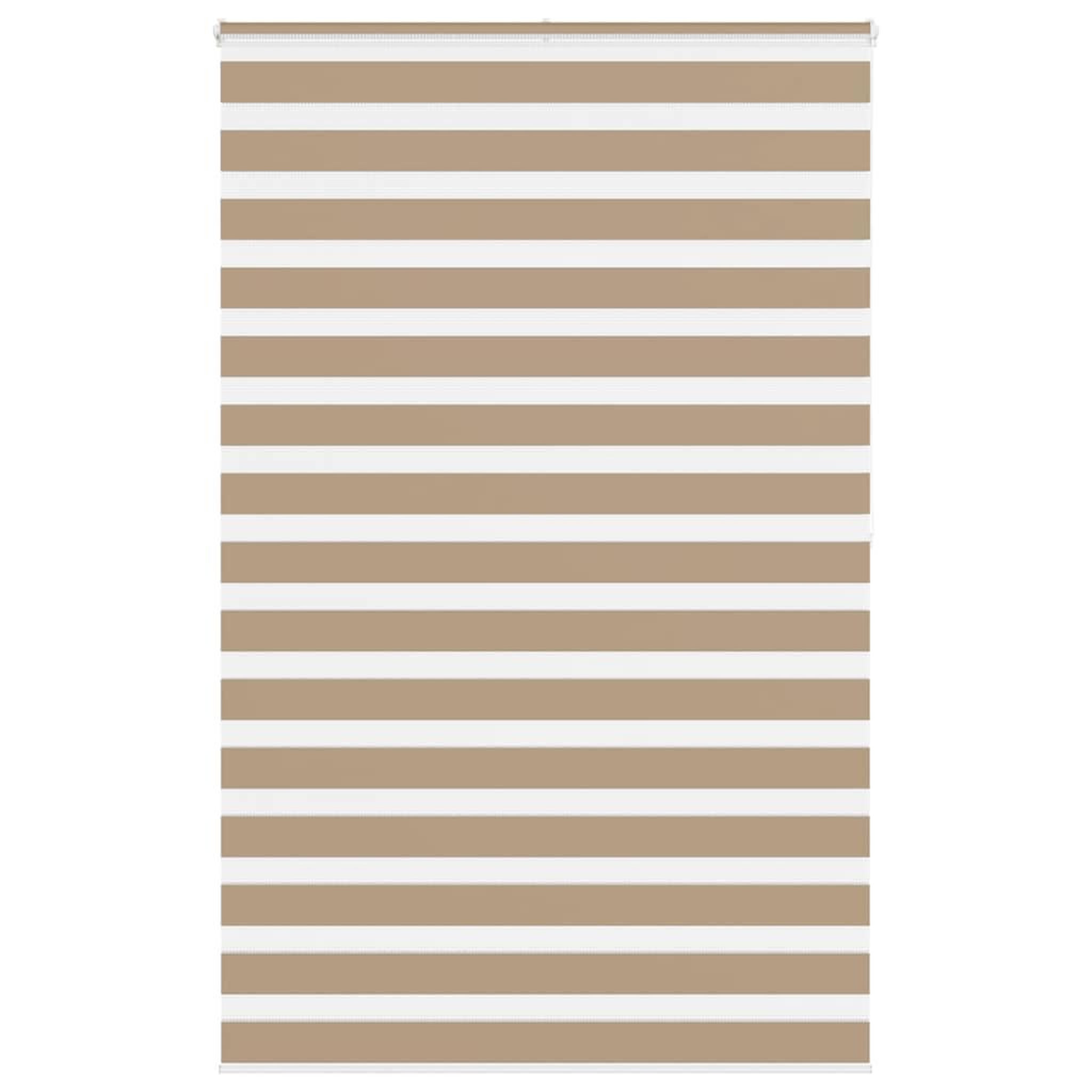 VIDAXL Store zebre marron sable largeur du tissu 140,9 cm polyester