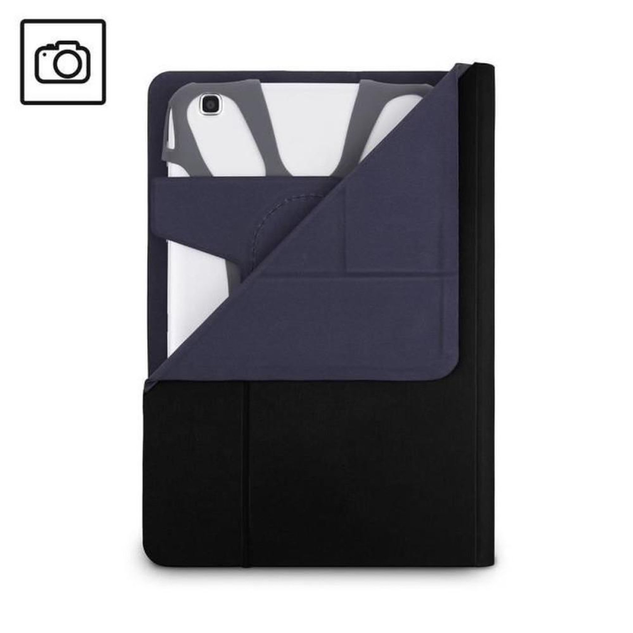Voir la diapositive 2 : Targus Folio Targus Fit N' Grip universel pour tablette 7–8 pouces rotatif 360° gris