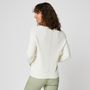 Voir la diapositive 2 : INEXTENSO Pull col rond blanc femme