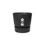 Voir la diapositive 6 : ELHO Pot de fleurs rond en plastique Ø 30 cm Elho Greenville Round noir pour jardin et balcon