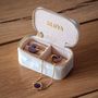 Voir la diapositive 4 : SLOYA Mini boîte à bijoux velours blanc coton