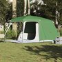Voir la diapositive 1 : VIDAXL Tente de camping avec dome porche 5 personnes vert impermeable