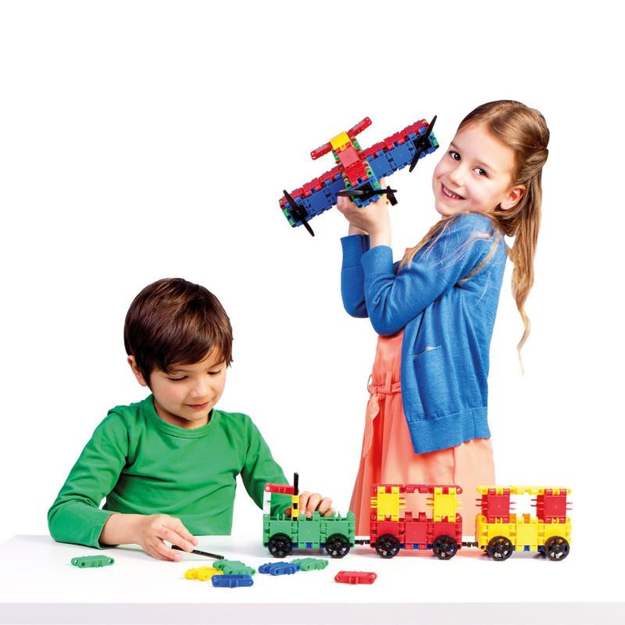 Voir la diapositive 2 : CLICS Clics Build & Play bucket, 8 in 1
