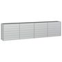 Voir la diapositive 2 : VIDAXL Lit sureleve de jardin 320x40x77 cm Acier galvanise Argente