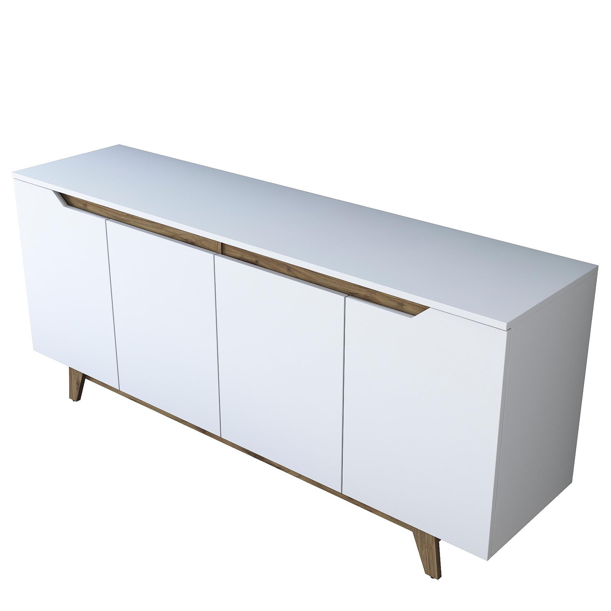 Habitat et Jardin Buffet en bois  gondol  - 180 x 45 x 79 cm - blanc