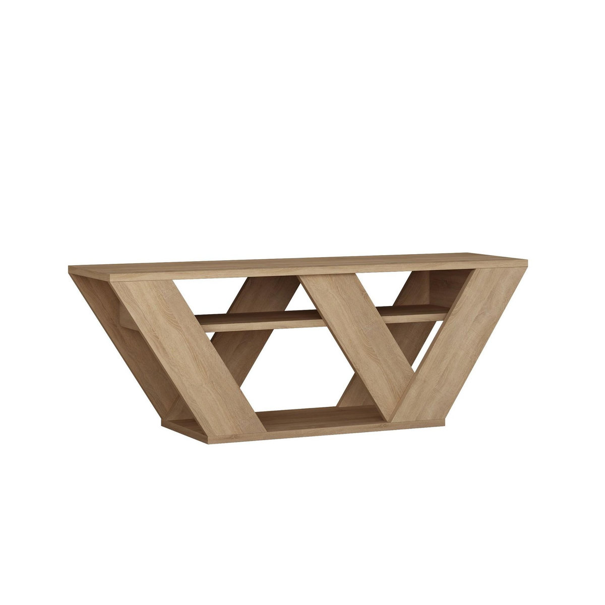 Habitat et Jardin Meuble TV en bois  Pipralla  - 110 x 30 x 40 cm - Chêne