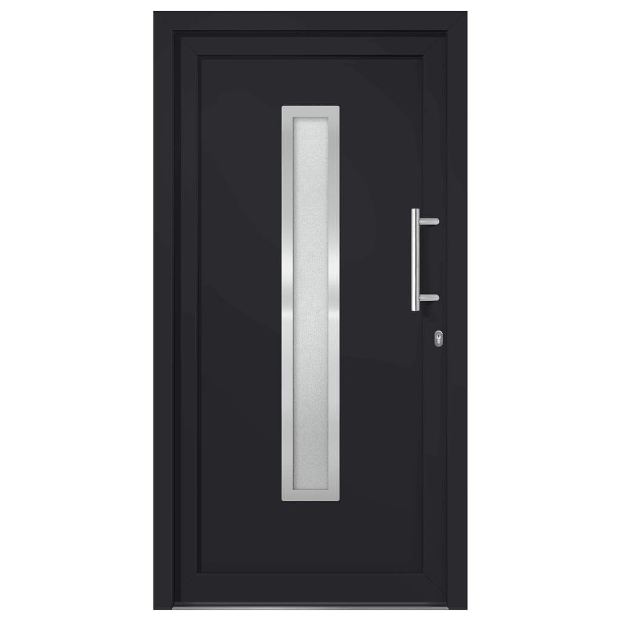 Voir la diapositive 3 : VIDAXL Porte d'entree Anthracite 98x208 cm