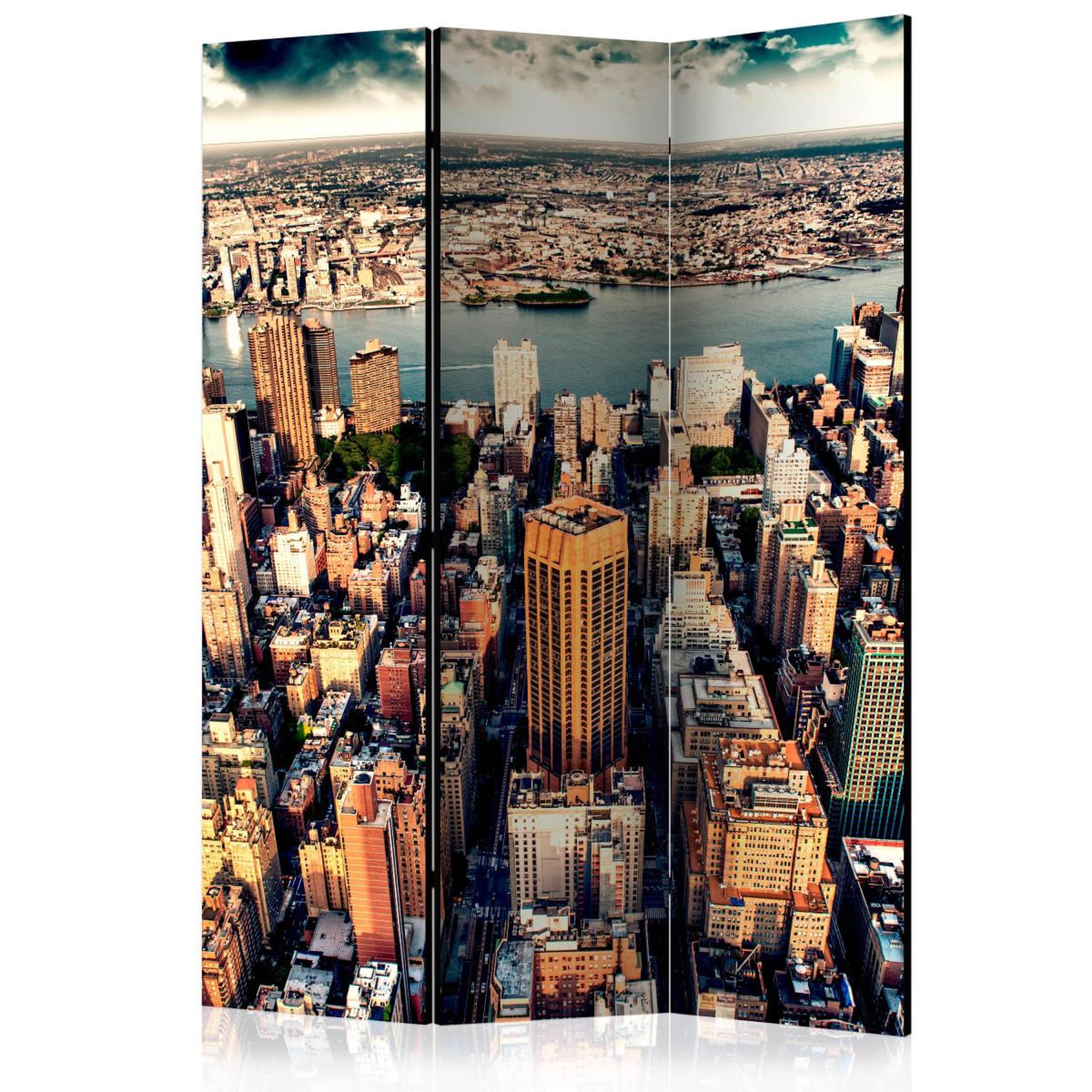 Paris Prix Paravent 3 volets  bird's eye view of new york  135x172cm