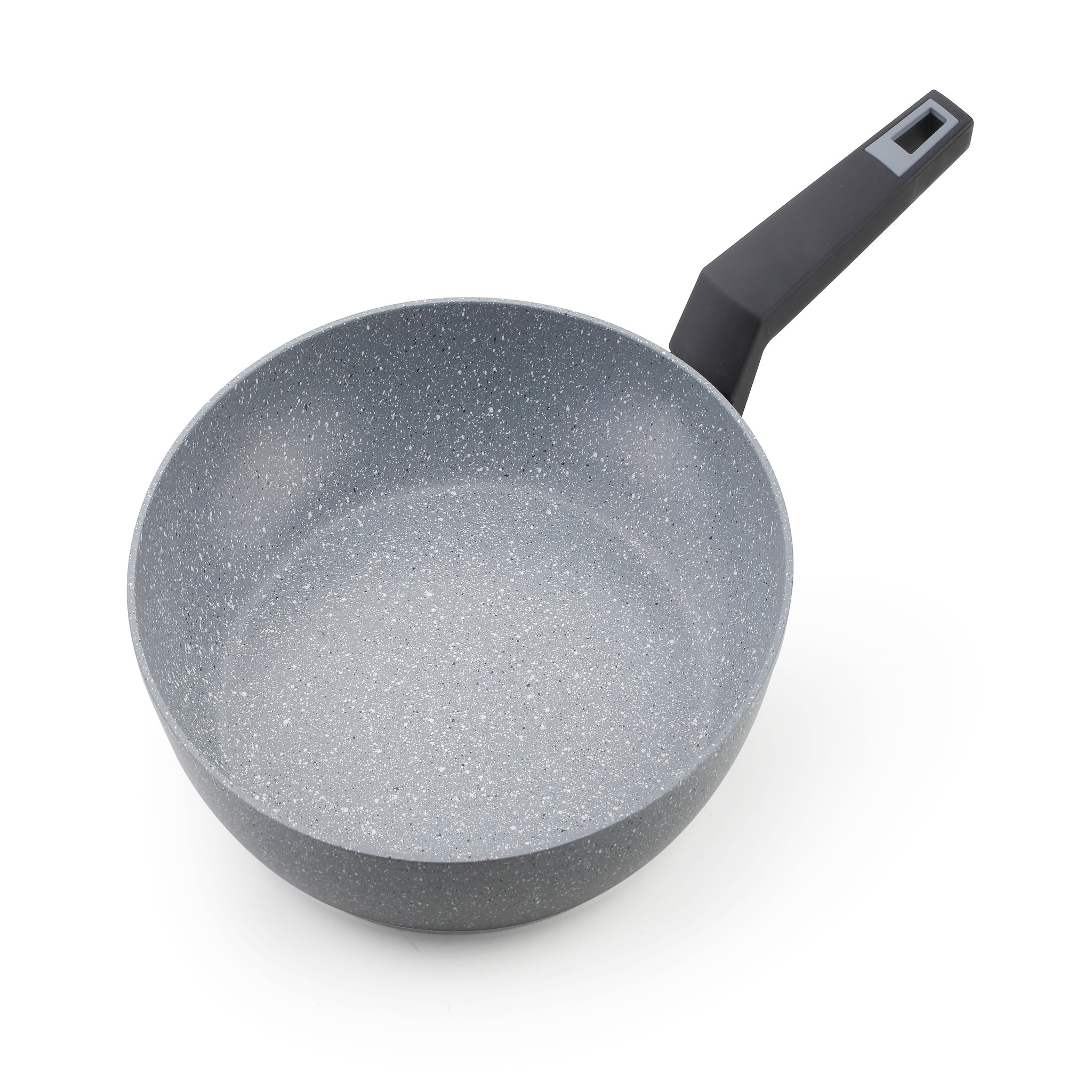 Arthur Martin Poêle 24cm gris moucheté en aluminium forgé