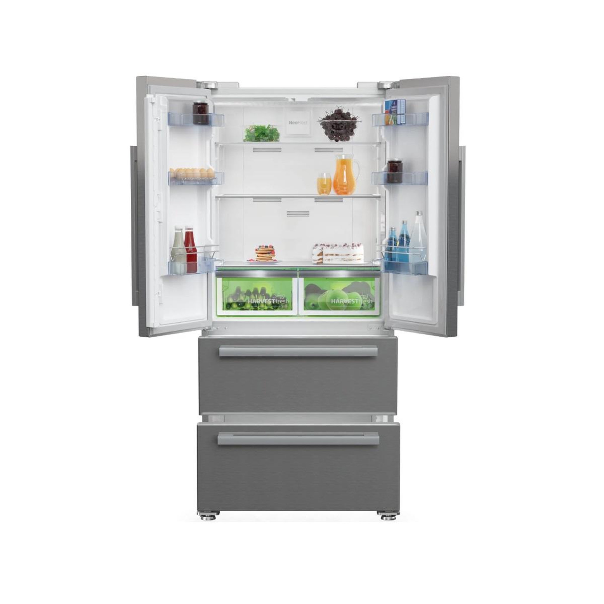 Voir la diapositive 4 : Beko Réfrigérateur américain 84cm 539l nofrost. - gne6049xpn