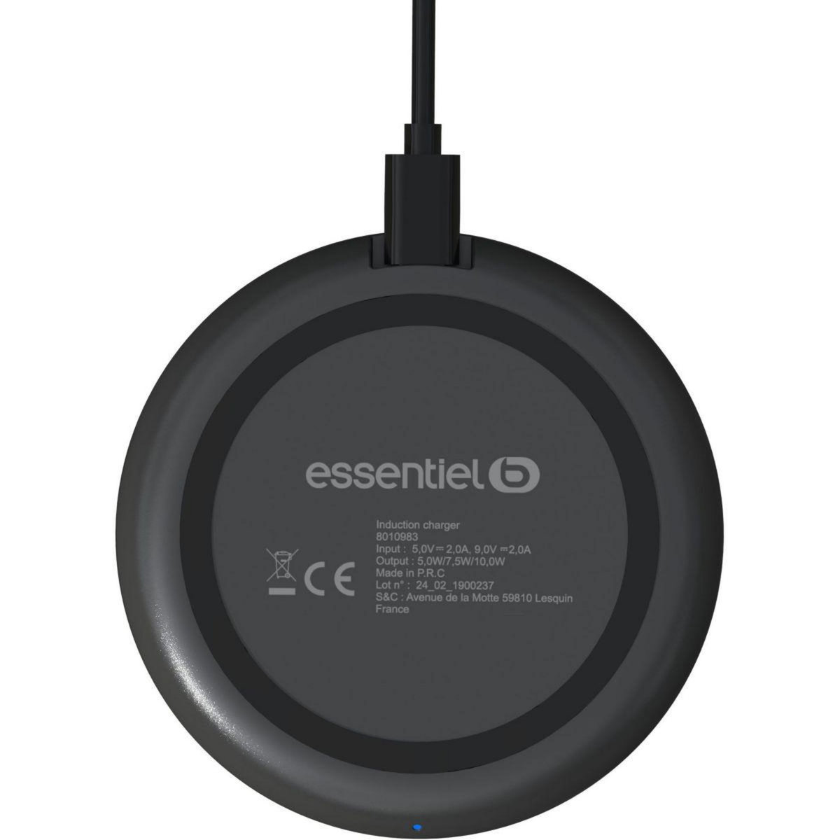 ESSENTIEL B Chargeur induction MagSafe 10W Noir