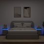 Voir la diapositive 4 : VIDAXL Tables de chevet avec lumières LED 2 pcs sonoma gris 35x39x55cm