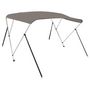 Voir la diapositive 2 : VIDAXL Auvent bimini a 3 arceaux gris 183x196x137 cm
