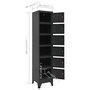 Voir la diapositive 6 : VIDAXL Armoire a casiers Anthracite 38x40x180 cm Acier