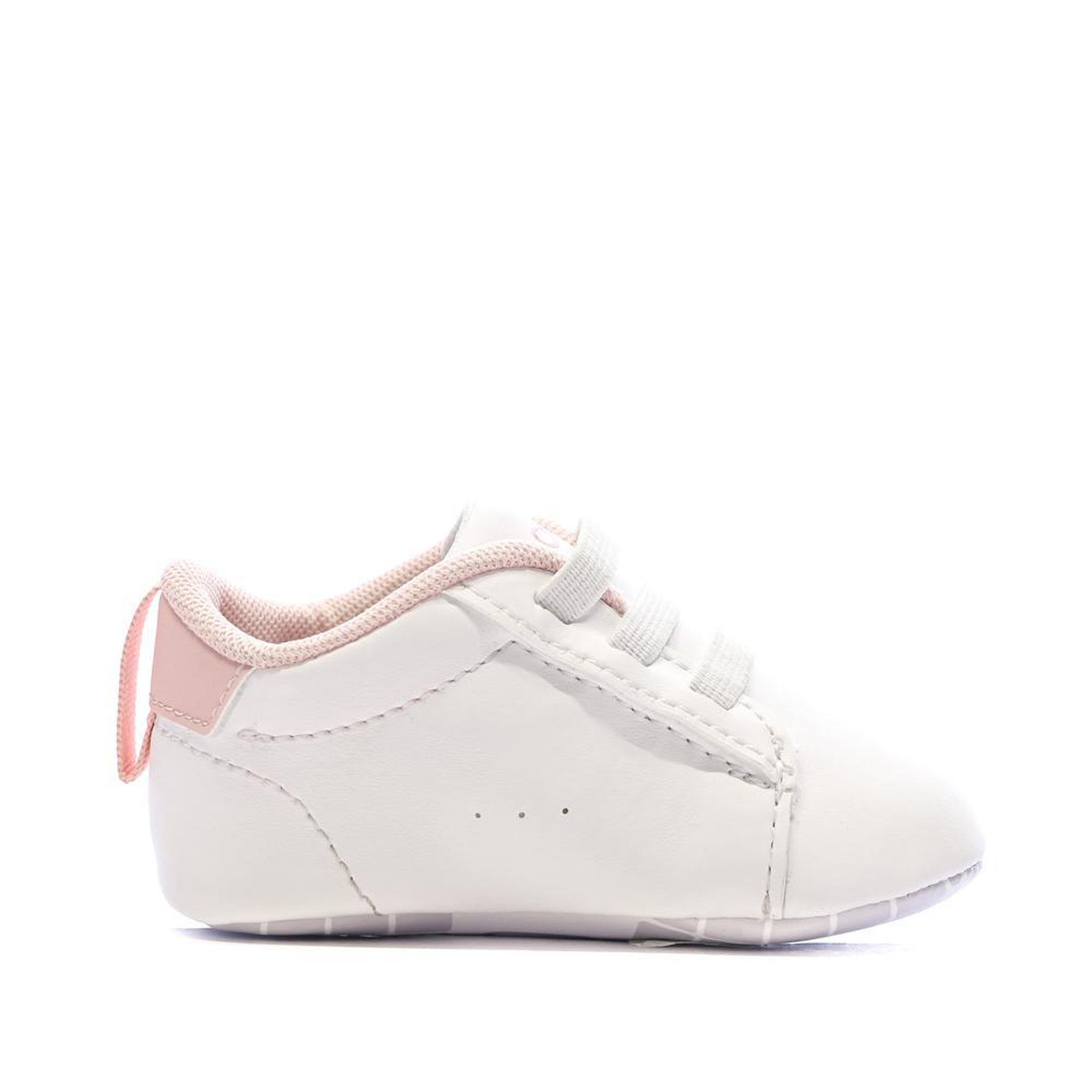 Voir la diapositive 2 : Lacoste Baskets Blanches/Rose Bébé Lacoste Carnaby Set 225