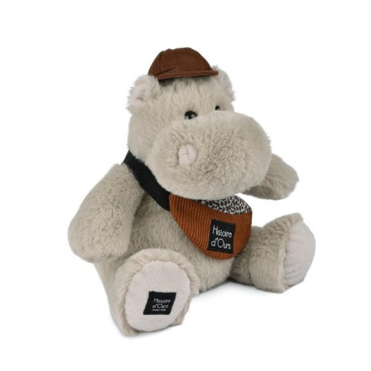 Histoire D'Ours Peluche Hippopotame HELLO BROOK 20 cm