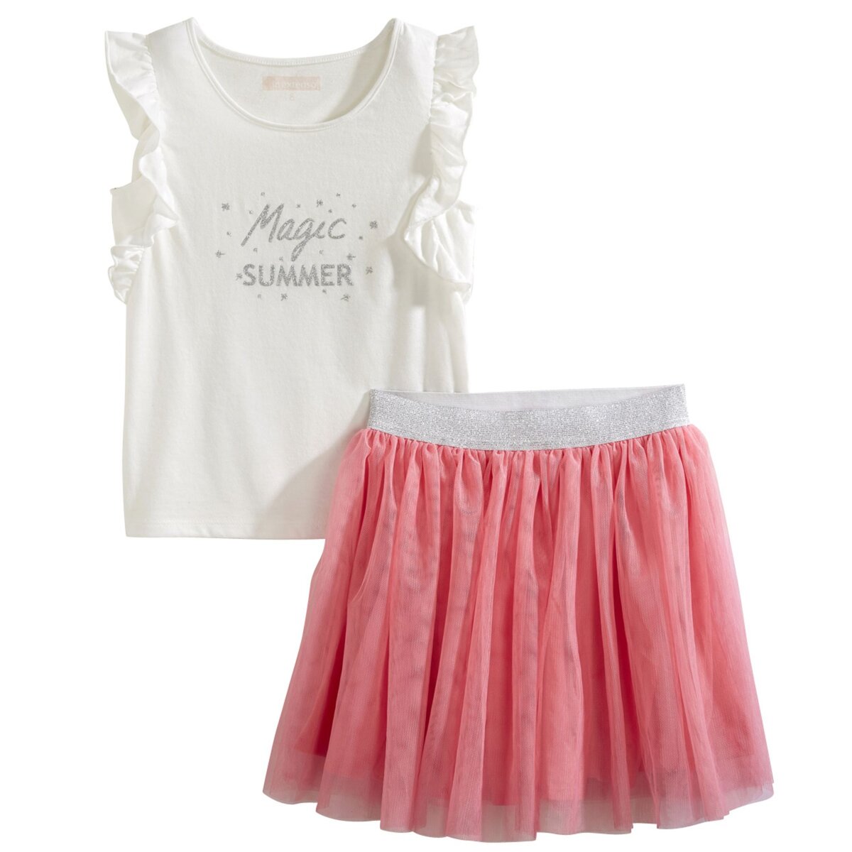 IN EXTENSO Ensemble tee shirt + jupe tulle fille