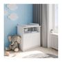 Voir la diapositive 1 : Demeyere Commode a langer 2 portes, 1 niche - HELICIA - Blanc mat - 79,6 x 70 x 94,4 cm - DEMEYERE