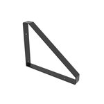 CENTRALE BRICO Equerre Style industriel en acier mat noir, H.26.1 x P.21 cm