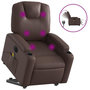Voir la diapositive 2 : VIDAXL Fauteuil inclinable de massage electrique marron similicuir