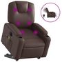 Voir la diapositive 2 : VIDAXL Fauteuil inclinable de massage electrique marron similicuir