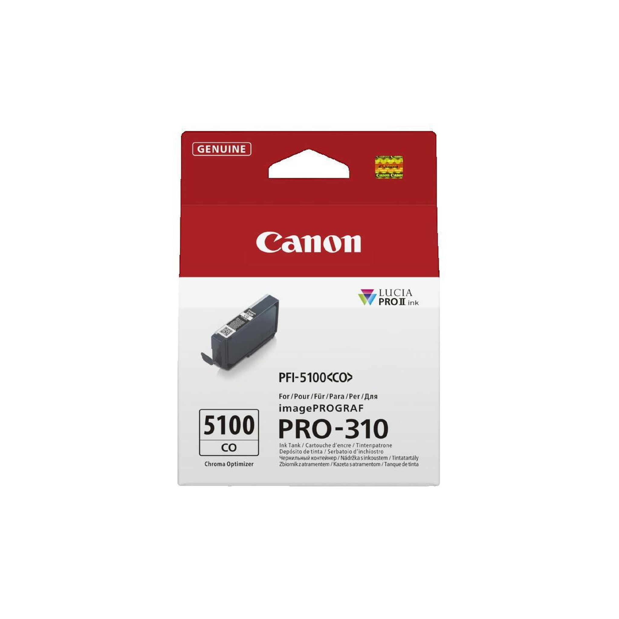 Voir la diapositive 2 : Canon Cartouche d'encre Canon PFI-5100 CO Noir