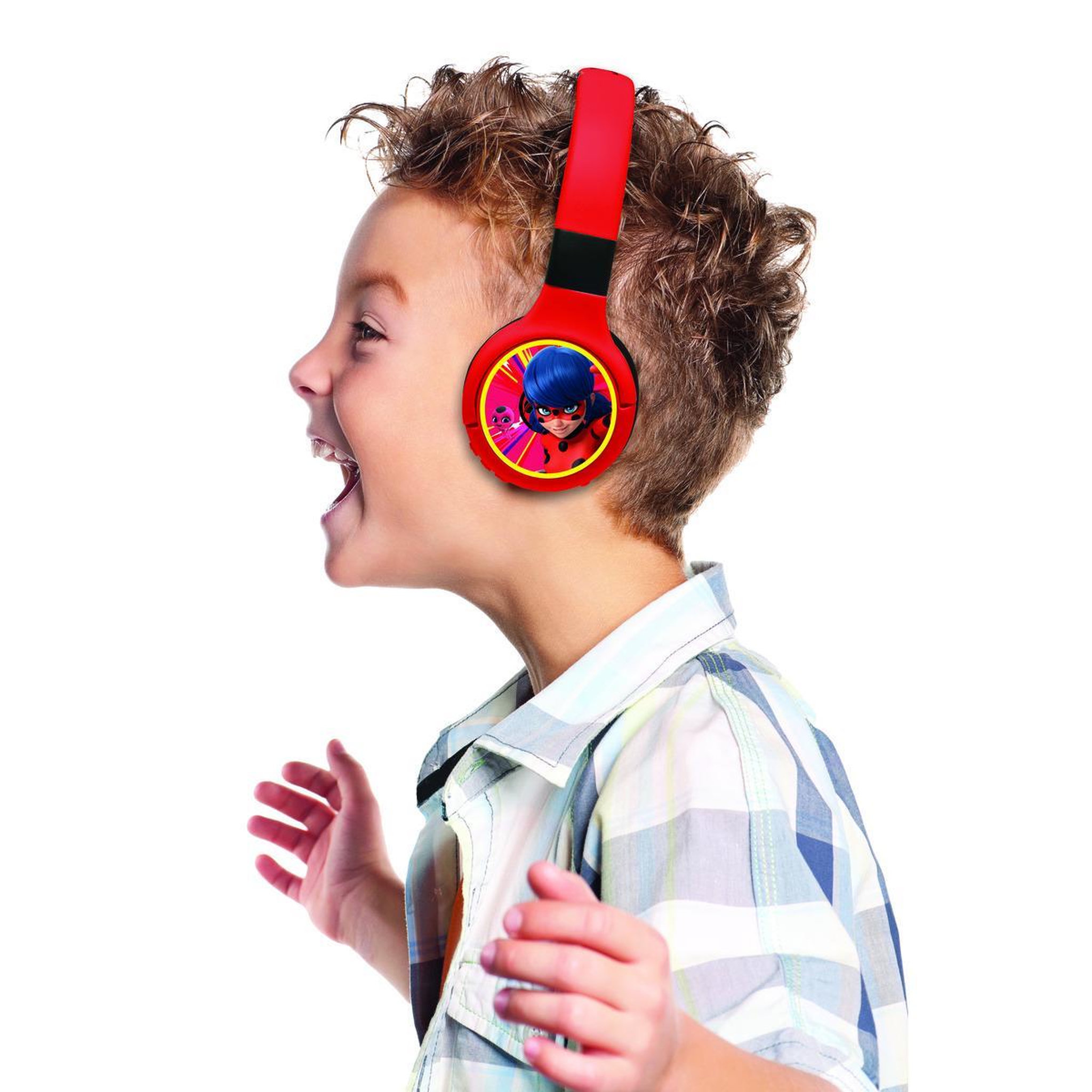 Voir la diapositive 6 : Lexibook Casque 2 en 1 Miraculous Bluetooth et Filaire confortable et pliable avec limitation de son