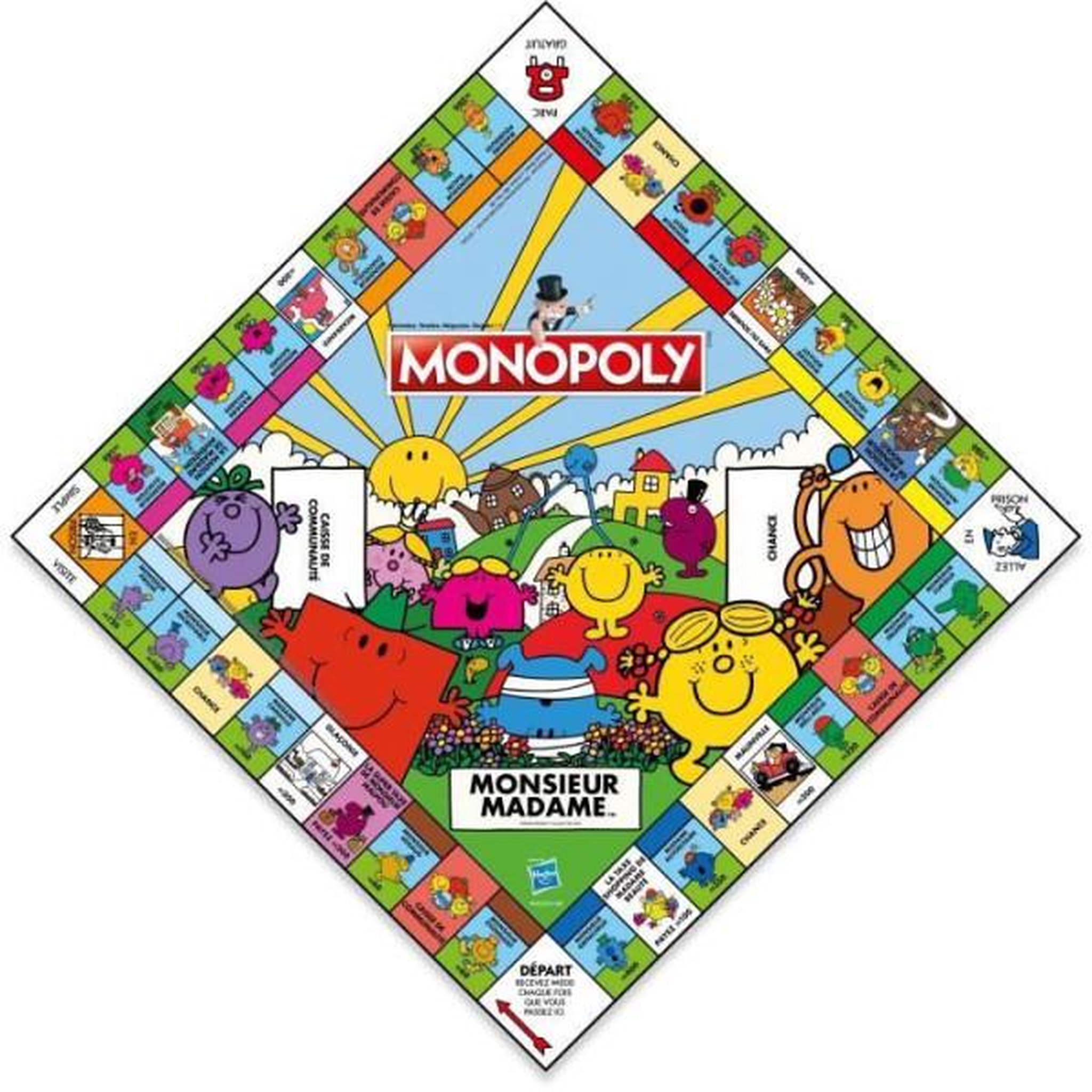Voir la diapositive 3 : Winning Moves Jeu classique Winning Moves Monopoly Monsieur Madame