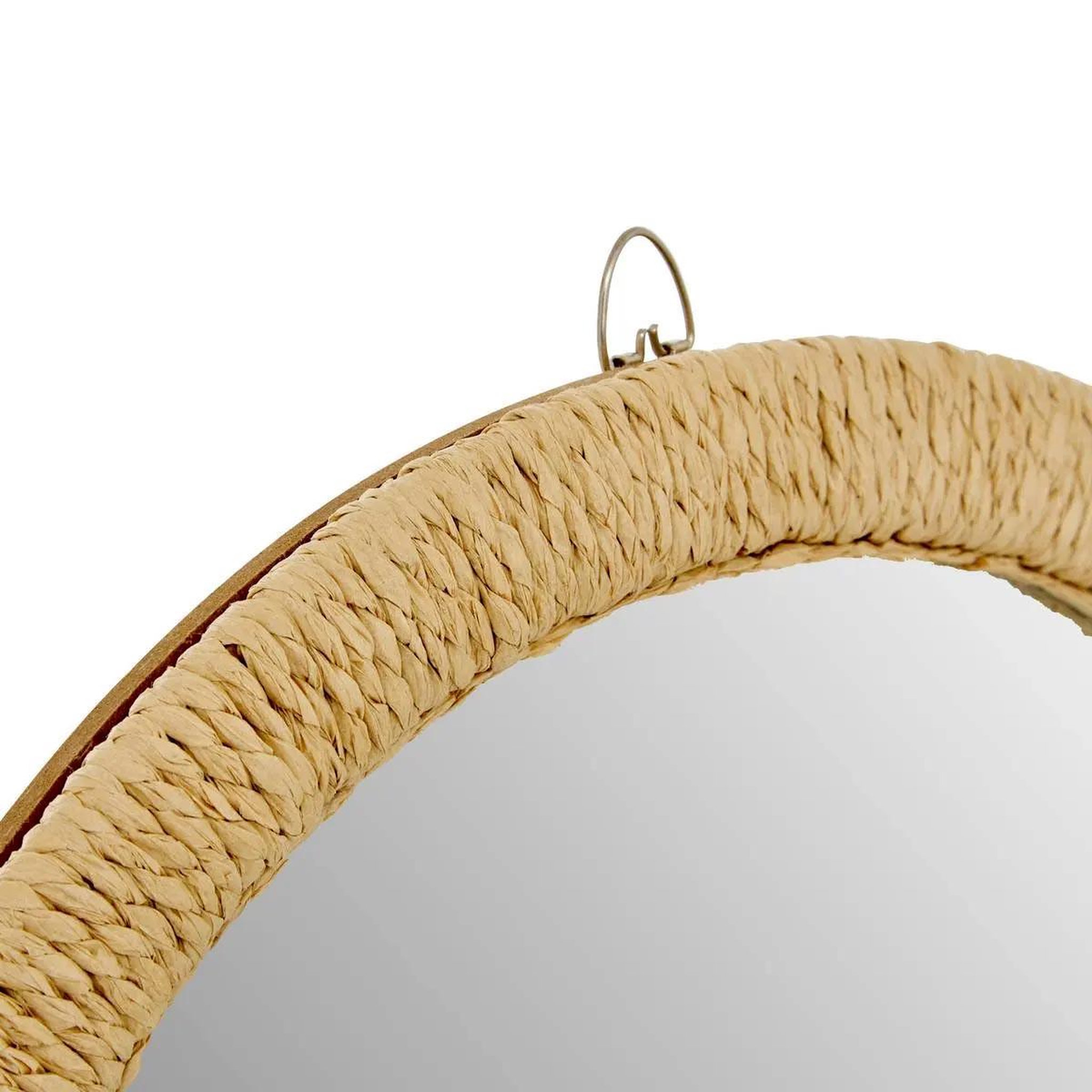 Voir la diapositive 2 : ATMOSPHERA Lot de 3 miroirs ronds  tilia  40cm naturel