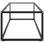 Voir la diapositive 3 : VIDAXL Table basse Noir avec verre trempe 120x50x35 cm