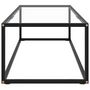 Voir la diapositive 3 : VIDAXL Table basse Noir avec verre trempe 120x50x35 cm