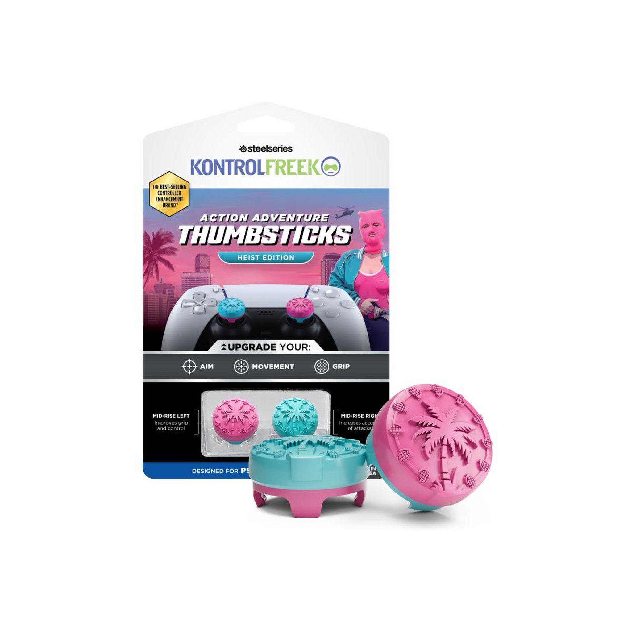 STEEL SERIES Accessoire manette heist ps5 blister pack kit