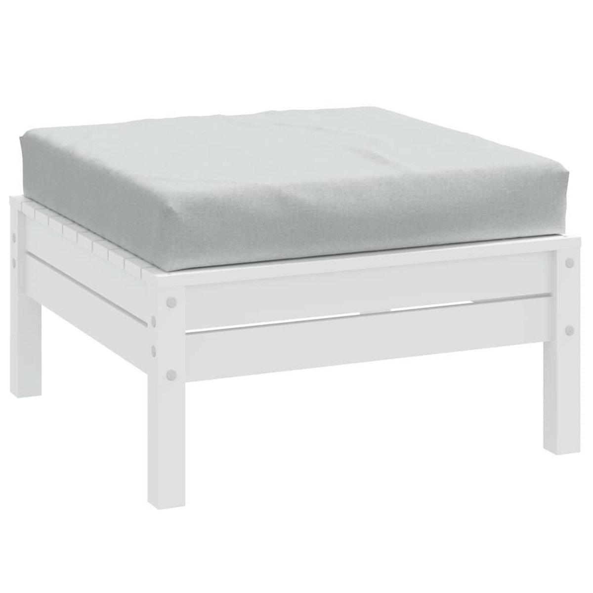 VIDAXL Coussin de palette gris clair melange 60x60x10 cm tissu