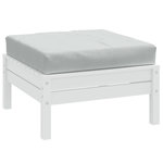 VIDAXL Coussin de palette gris clair melange 60x60x10 cm tissu