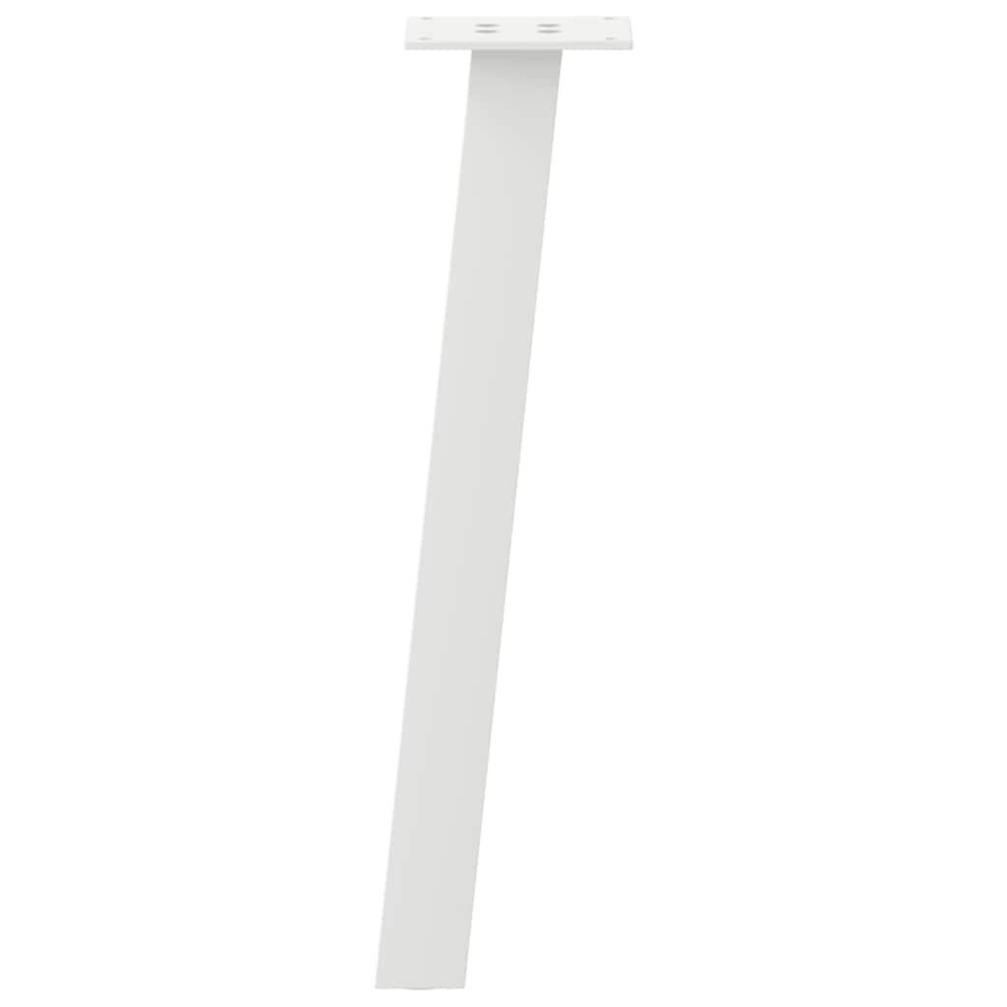 Voir la diapositive 5 : VIDAXL Pieds de table basse 4 pcs blanc 42 cm acier