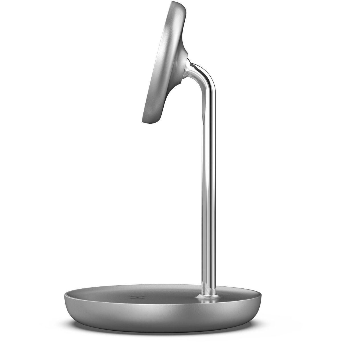 ADEQWAT Chargeur induction stand compatible MagSafe 2 en 1 15W