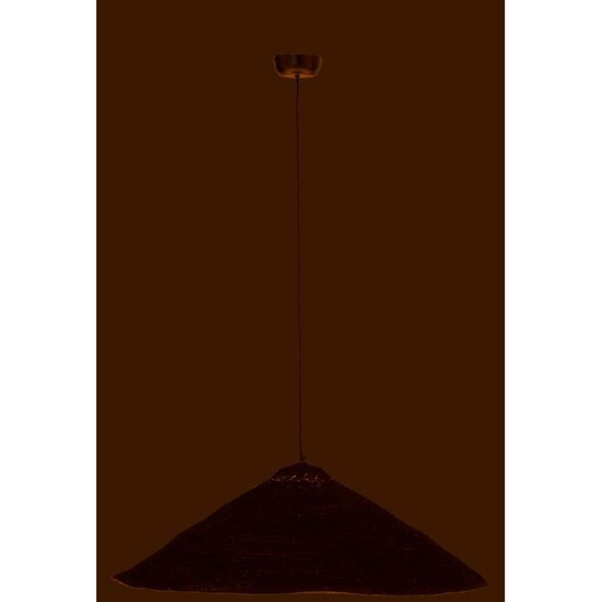 Paris Prix Lampe Suspension Chapeau  Moonj  80cm Noir