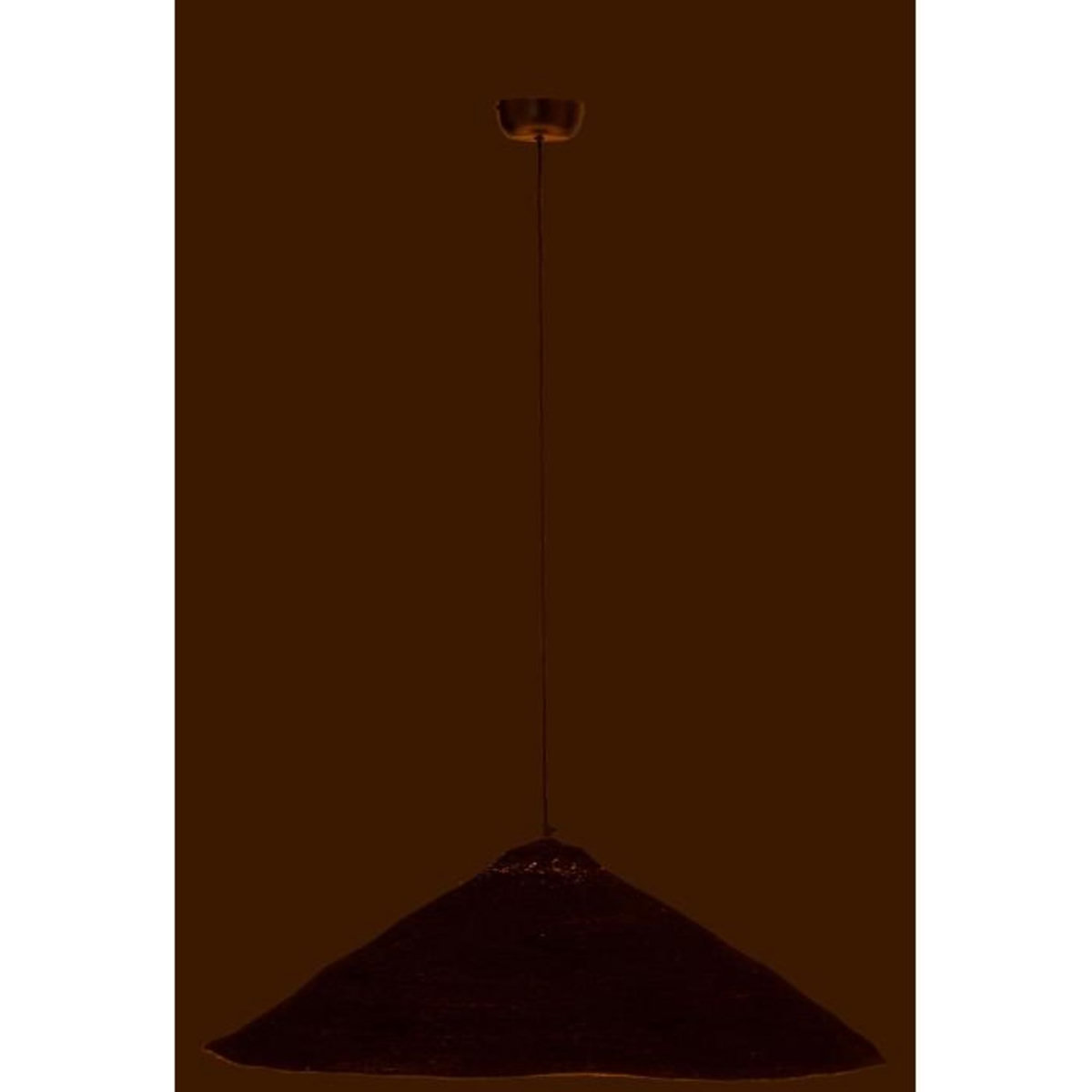 Paris Prix Lampe Suspension Chapeau  Moonj  80cm Noir