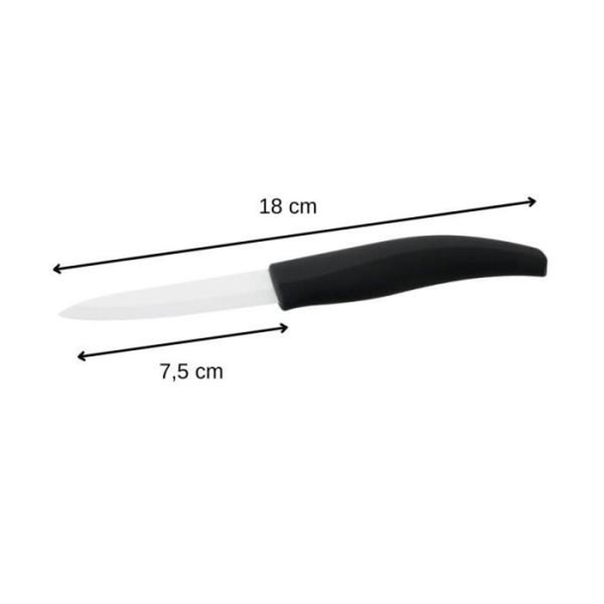 Voir la diapositive 2 : NIROSTA Lot de 2 couteaux - NIROSTA - Lames en céramique de 12,5 et 18 cm de long