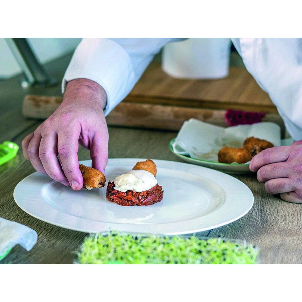 Smartbox Prestation de 4h par un chef cuisinier d'un menu Gourmet à domicile pour 2 - Coffret Cadeau Gastronomie