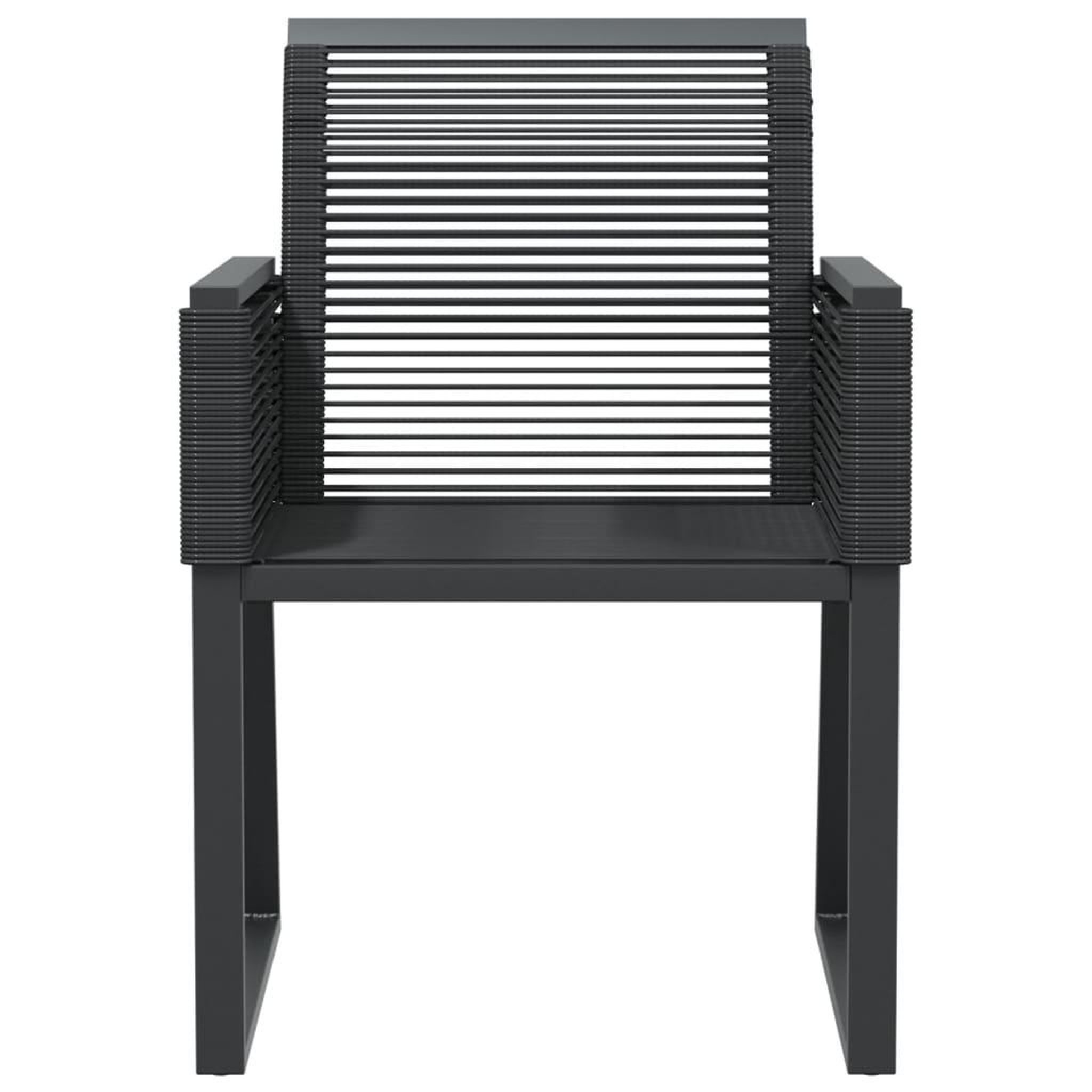 Voir la diapositive 5 : VIDAXL Chaises de jardin lot de 4 noir resine tressee