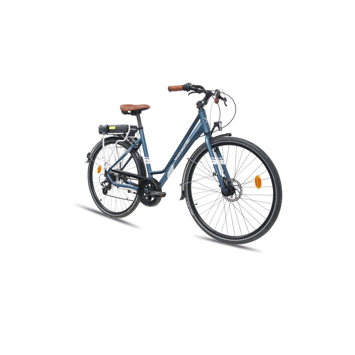 WAYSCRAL Vélo électrique 28'' ( VAE) Rigide Wayscral Powered by Michelin - Cadre Alu - Système intégré sous le porte bagage, compact et amovible en quelques secondes - Batterie 36V Li-ion 7 Ah 252 wh - Shimano - Autonomie 45 Kms maximum