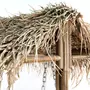 VIDAXL Balancelle a 2 places avec feuilles de palmier Bambou 202 cm