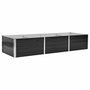 Voir la diapositive 2 : VIDAXL Lit sureleve de jardin Anthracite 240x80x45 cm Acier galvanise